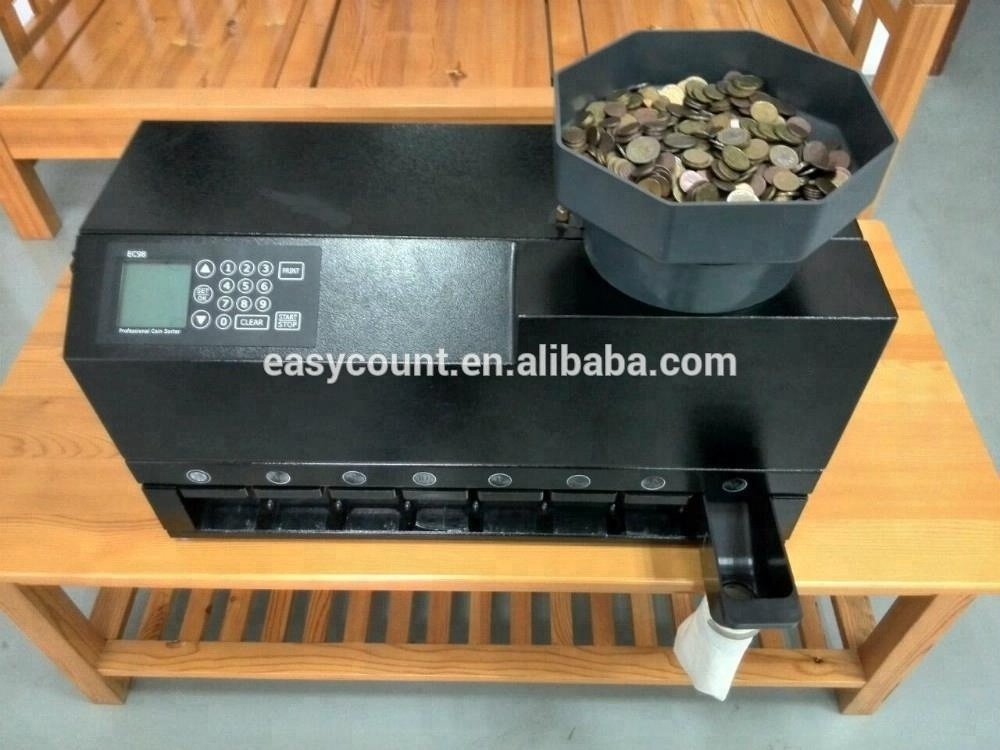 EC98 Automatic Euro/Canadian/TRY Coin Sorter county speed 1000 pcs /min