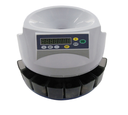 EC60 Euro Coin counter sorter DB350 in black automatic quick speed  coin counting machine