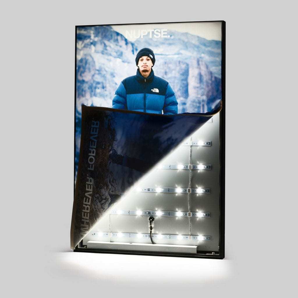 SEGO 85*200*12cm  Advertising Aluminum Frameless LED Light Box Advertising Banner Sign