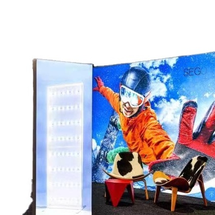 100*200*12 cm Backlit  Fabric Light Box Outdoor High Quality Stretch Fabric SEGO Mobile Light Box For Trade Show