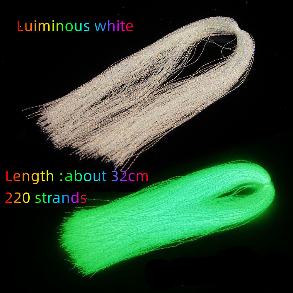 Luminous Glow 32cm 4.2g 220 strands Crystal Flash Tinsel Fly Fishing Tying Materials Fly Tying Thread