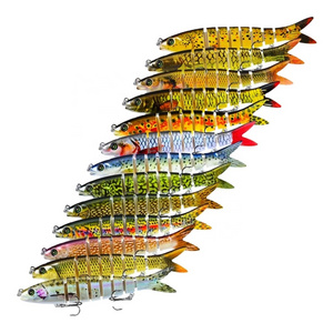 Multi-section Swimbait 8 Segmented Hard Bait Artificial Carp Fishing Lure 13.5cm 19g Multi Jointed Bass Baits