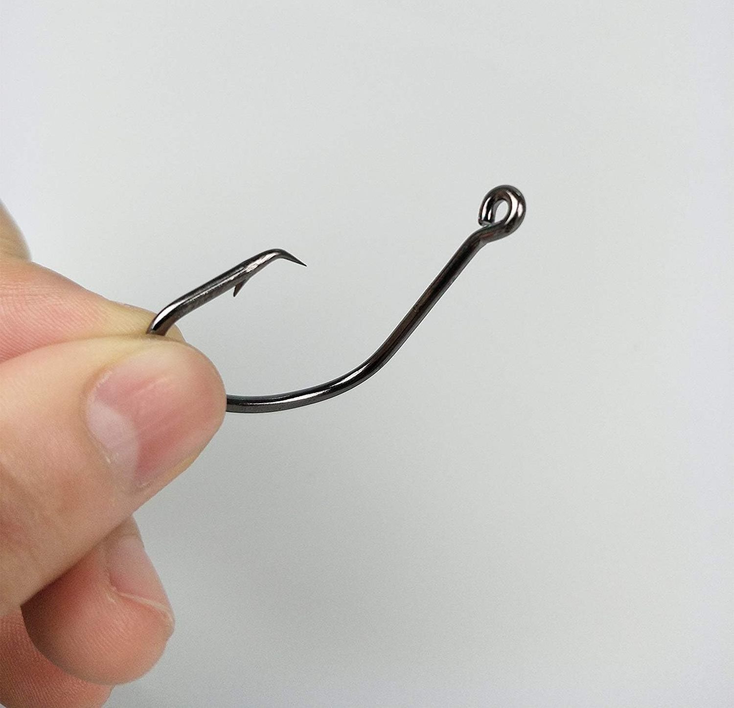 Fishing Hook 7381 Black Nickle  high carbon steel Fishhooks Saltwater Sport Circle Fish Hooks Wholesale Price Fishing Tackle