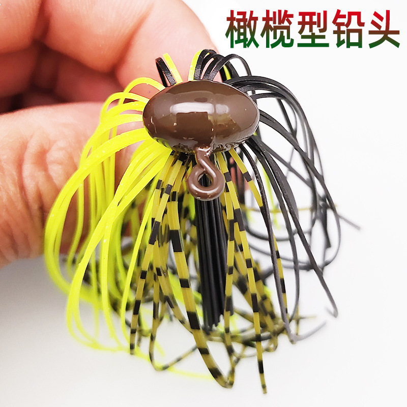 High quality Customized colors 1/4  5/14 OZ Tungsten Football Jig tungsten sinker fishing jig heads