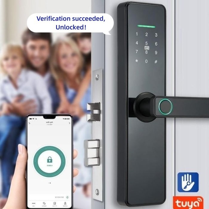 Smart Apartment Digital TTlock Keyless Aluminium Door Fingerprint Smart Lock