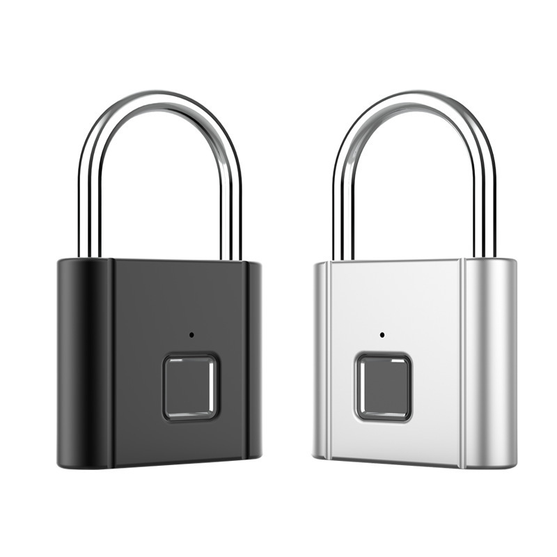 Zinc Alloy Waterproof Fingerprint Lock Keyless Smart Padlock