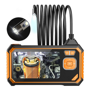 Endoscope With Light 1080P HD Inspection Camera Waterproof Industrial Borescope With 4.3 Inch 2600 MAh Battery Hard Cable