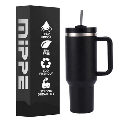 New Design Adventure Quencher vacuum metal cup stainless steel travel mug 40oz insulated handle tumbler with lids and straw