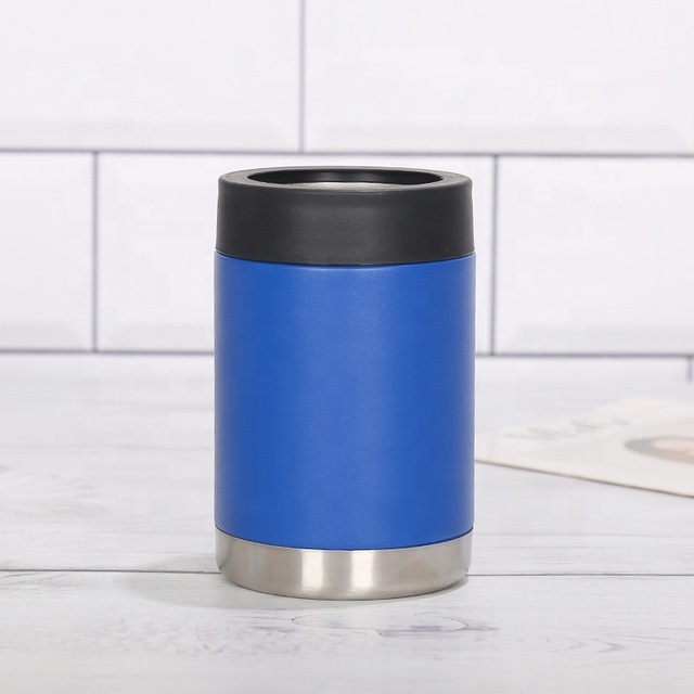 Top Seller 12oz Double Walled Stainless Steel Slim Beer Can Cooler Holder