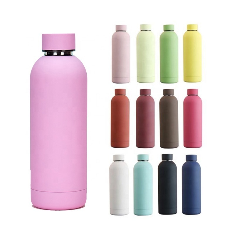 Custom Double Wall Insulated 304 Stainless Steel Milk Yoga Gym Sports Water Bottle Stainless Steel with Custom Logo Water Bottle