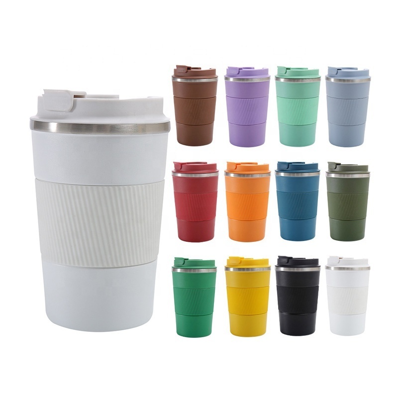 380ML SUS304 Stainless Steel Thermos Vacuum Flask Logo Color Custom Travel Coffee Mug Reusable Coffee Cup