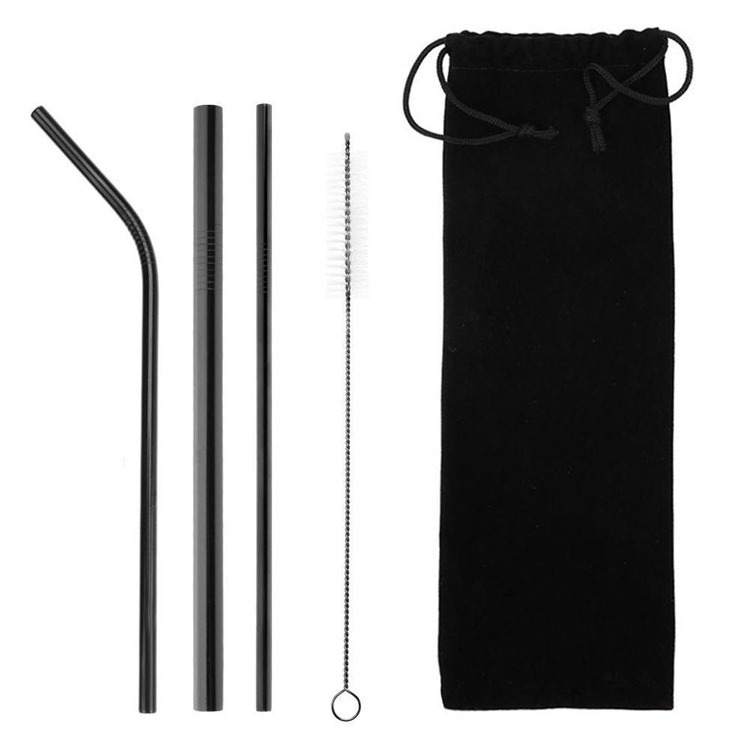 Eco Friendly Reusable Printing Metal Straws Stainless Steel 304 food grade drinking straw