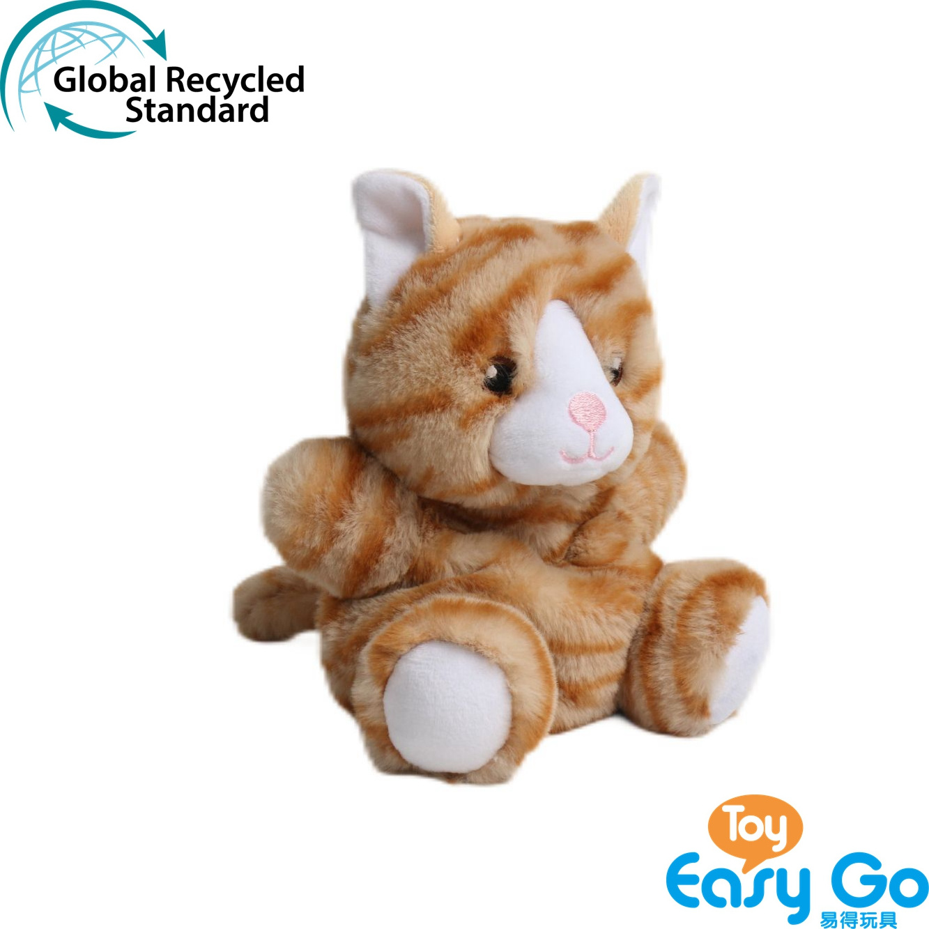 Wholesale cat plush cat toys stuffed plush toy made of recycled polyester