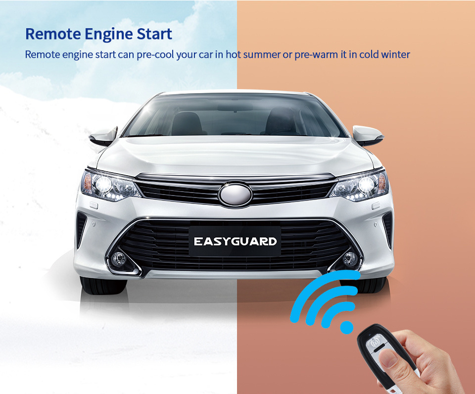 Easyguard EC002-V PKE engine start stop system /remote start car/push start button NFC lock unlock