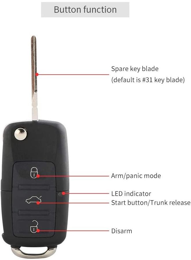 EASYGUARD EC002-V-NS Passive keyless Entry PKE car Alarm Push Button Start Remote Engine Start Touch Password keypad Entry