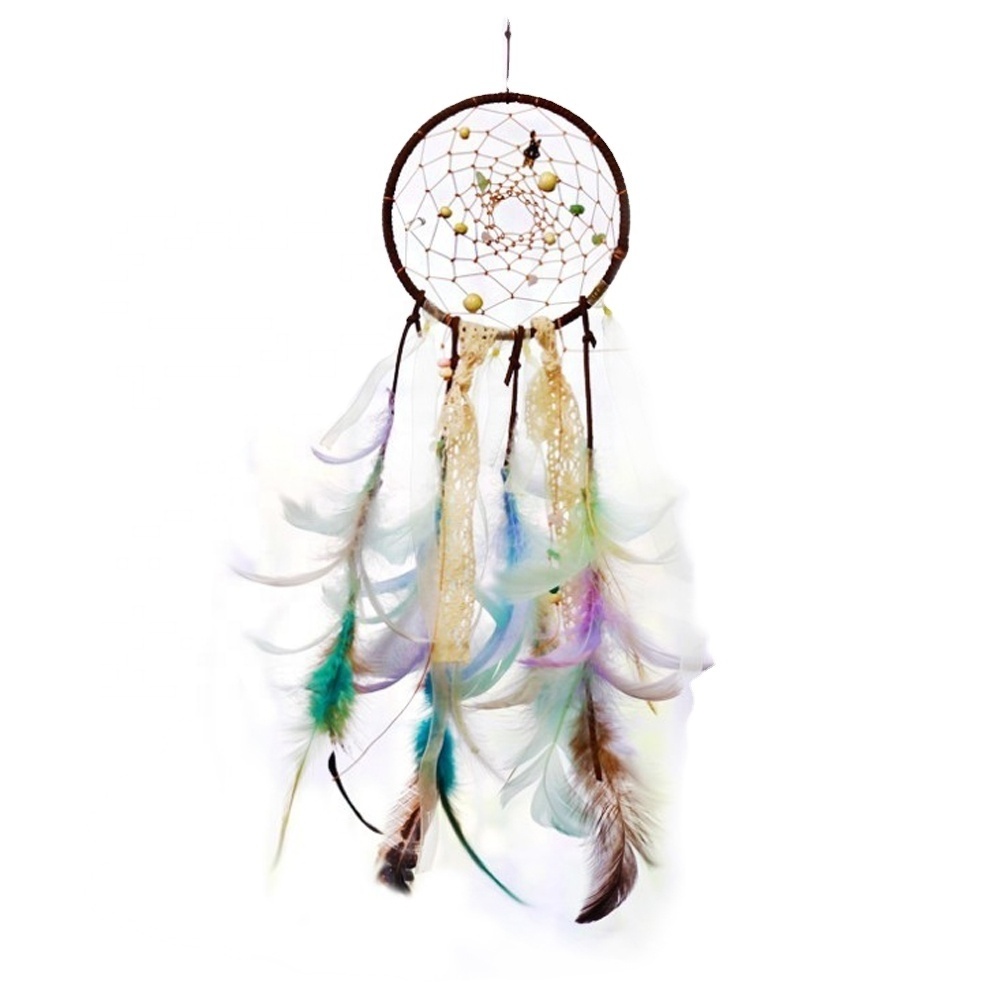 DIY Dream Catcher Pure Natural Feather Making Supplies Semi-finished Handmade Craft Kits - Shining Ocean