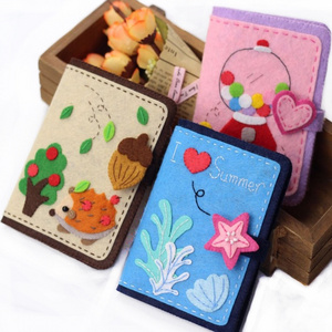 Non-woven Fabrics Non Woven Cloth Felt Handmade Wallet DIY Making Supplies Needle Sewing Kit Innovative Gift Present