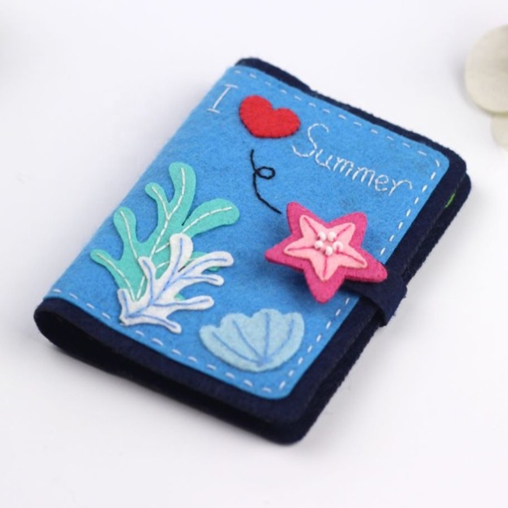 Non-woven Fabrics Non Woven Cloth Felt Handmade Wallet DIY Making Supplies Needle Sewing Kit Innovative Gift Present