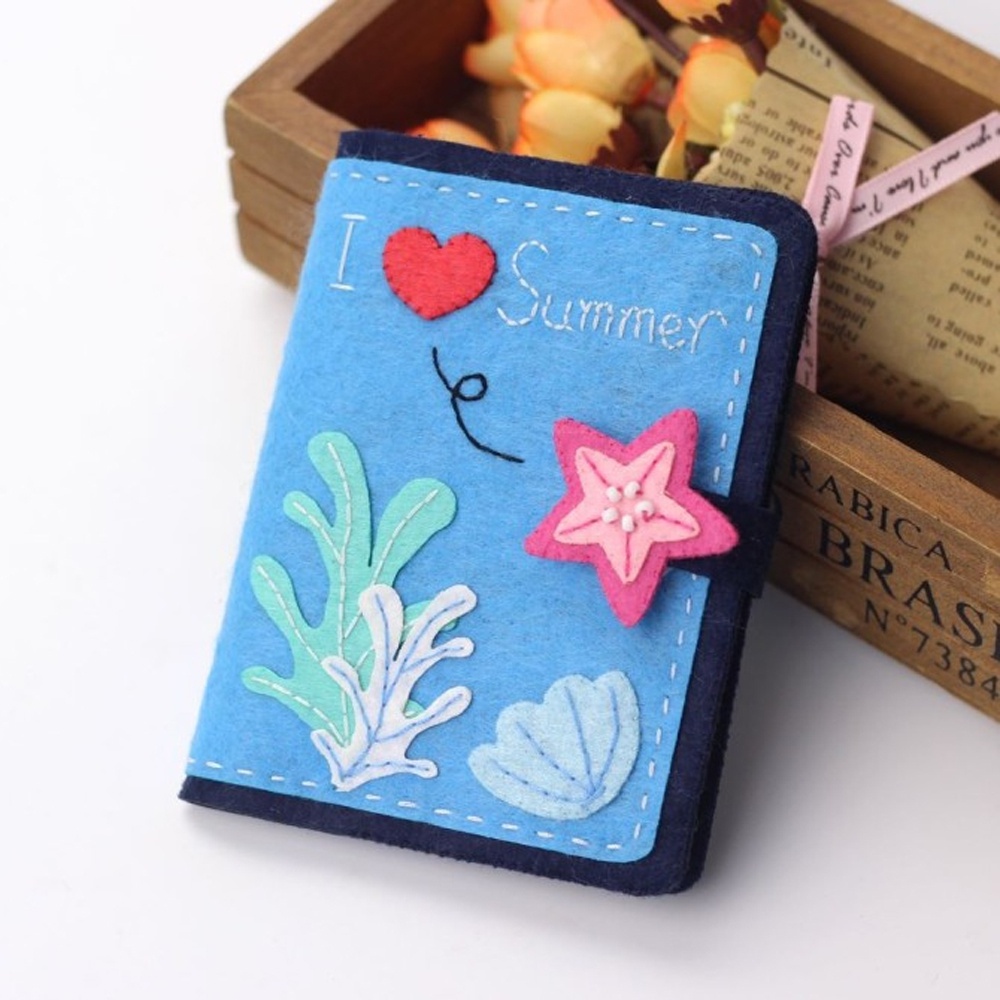 Non-woven Fabrics Non Woven Cloth Felt Handmade Wallet DIY Making Supplies Needle Sewing Kit Innovative Gift Present