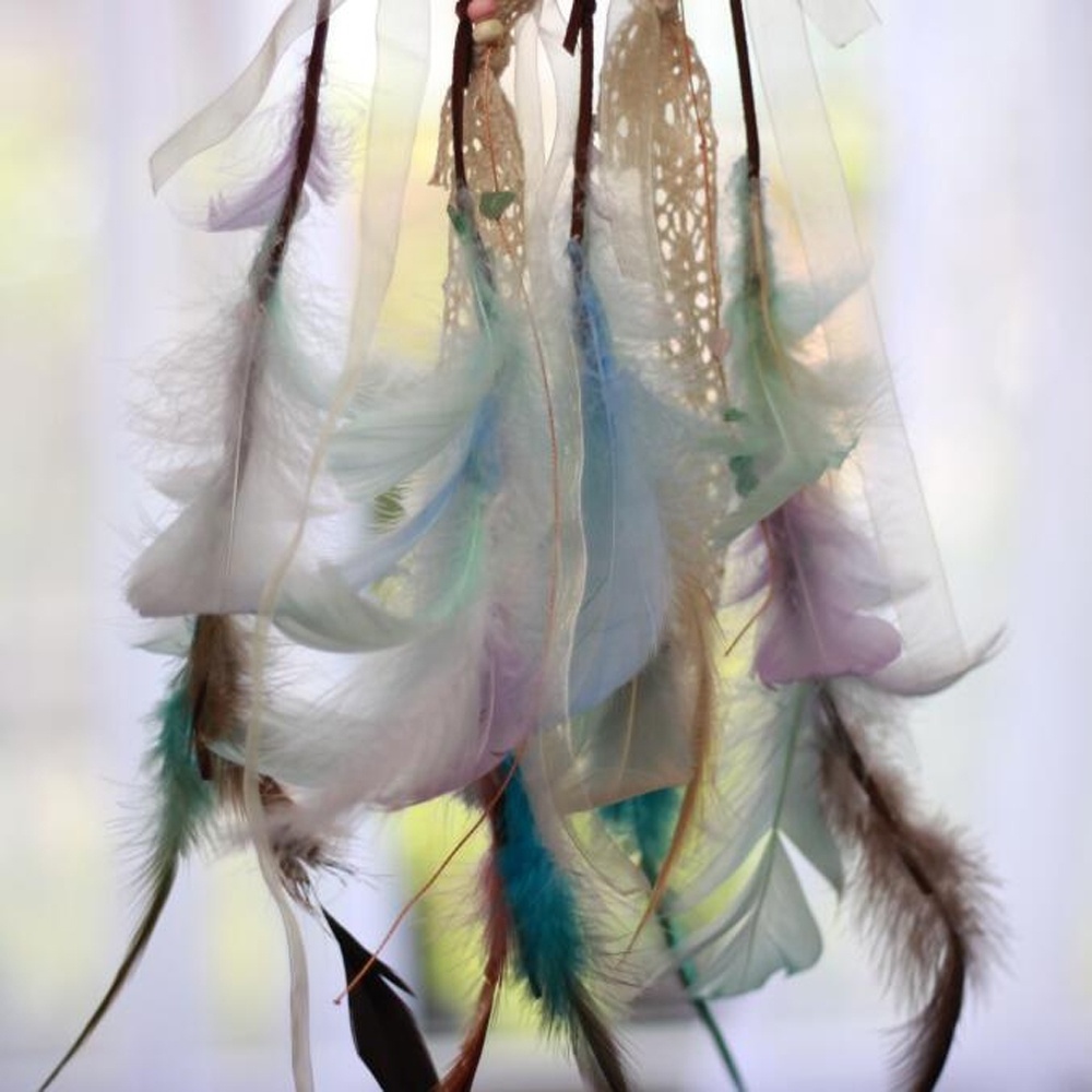 DIY Dream Catcher Pure Natural Feather Making Supplies Semi-finished Handmade Craft Kits - Shining Ocean