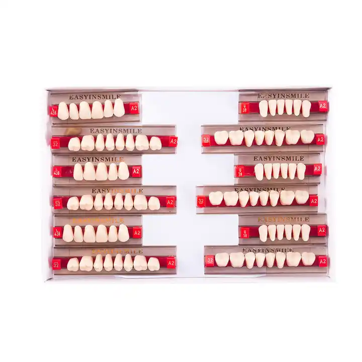 Easyinsmile 84/96Pcs Dental Denture Acrylic Resin Teeth DIY for dental clinic