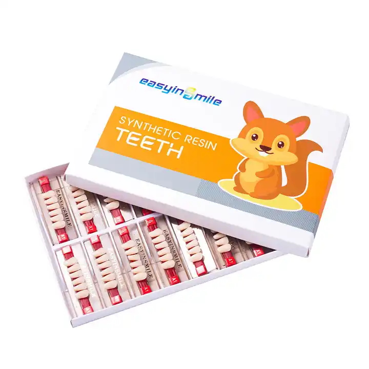 Easyinsmile 84/96Pcs Dental Denture Acrylic Resin Teeth DIY for dental clinic