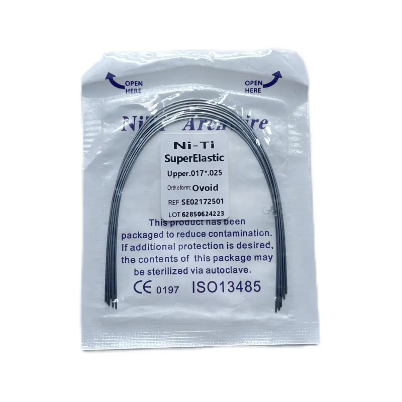 Easyinsmile Super Elastic Dental Archwires Orthodontics NiTi Arch Wires Round Section Upper and Lower Archwires