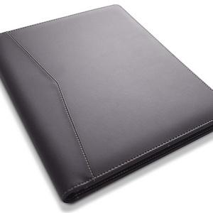 Factory made high quality Custom Budget A4 File Folder Leather Material Business Man Portfolio Zipper Binder