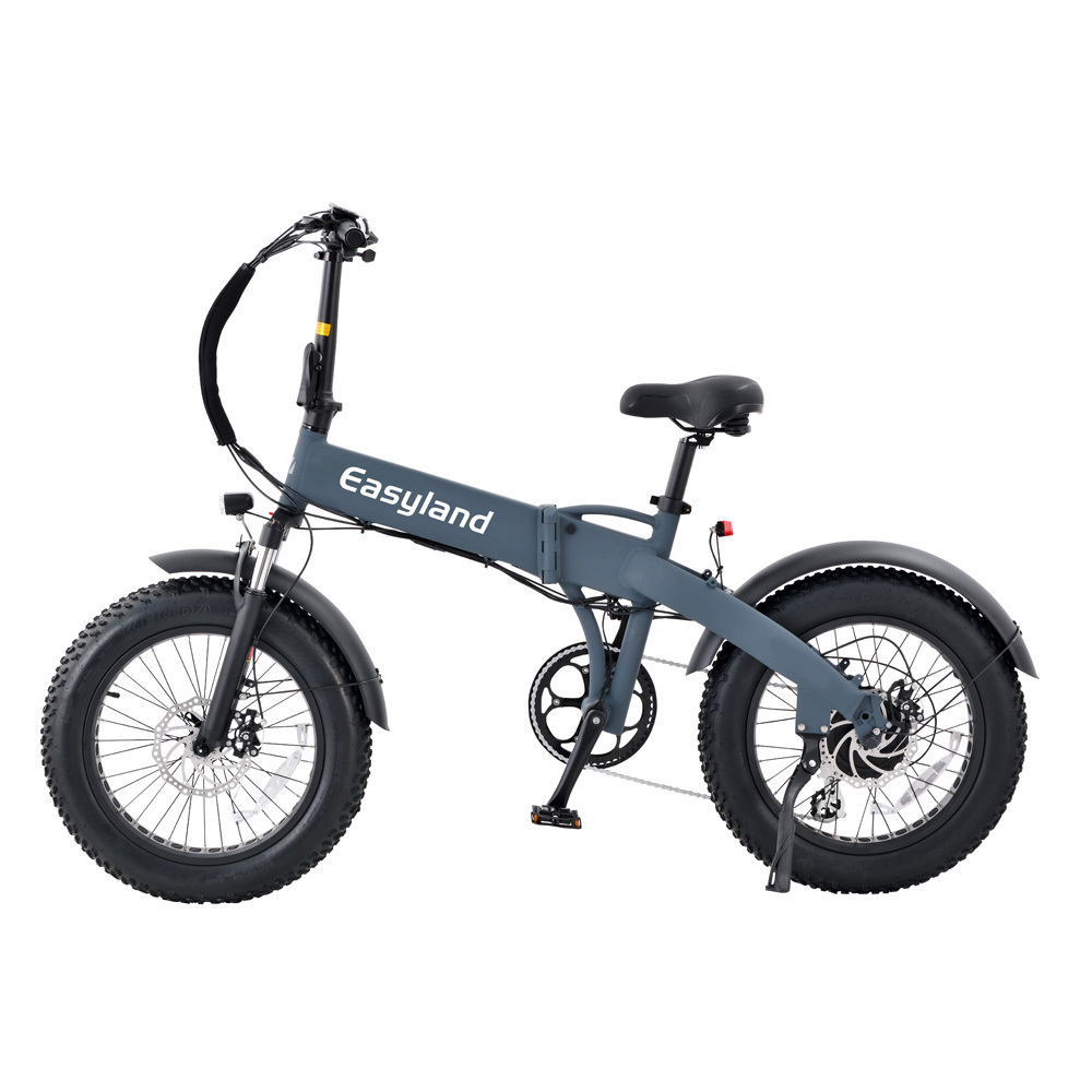 Customized 8 speed shimano electric folding bike fat tire 48v rear hub motor dirt e-bike foldable electric assist bicycle