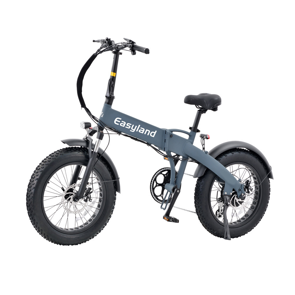 Customized 8 speed shimano electric folding bike fat tire 48v rear hub motor dirt e-bike foldable electric assist bicycle