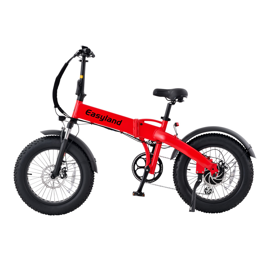 Customized 8 speed shimano electric folding bike fat tire 48v rear hub motor dirt e-bike foldable electric assist bicycle