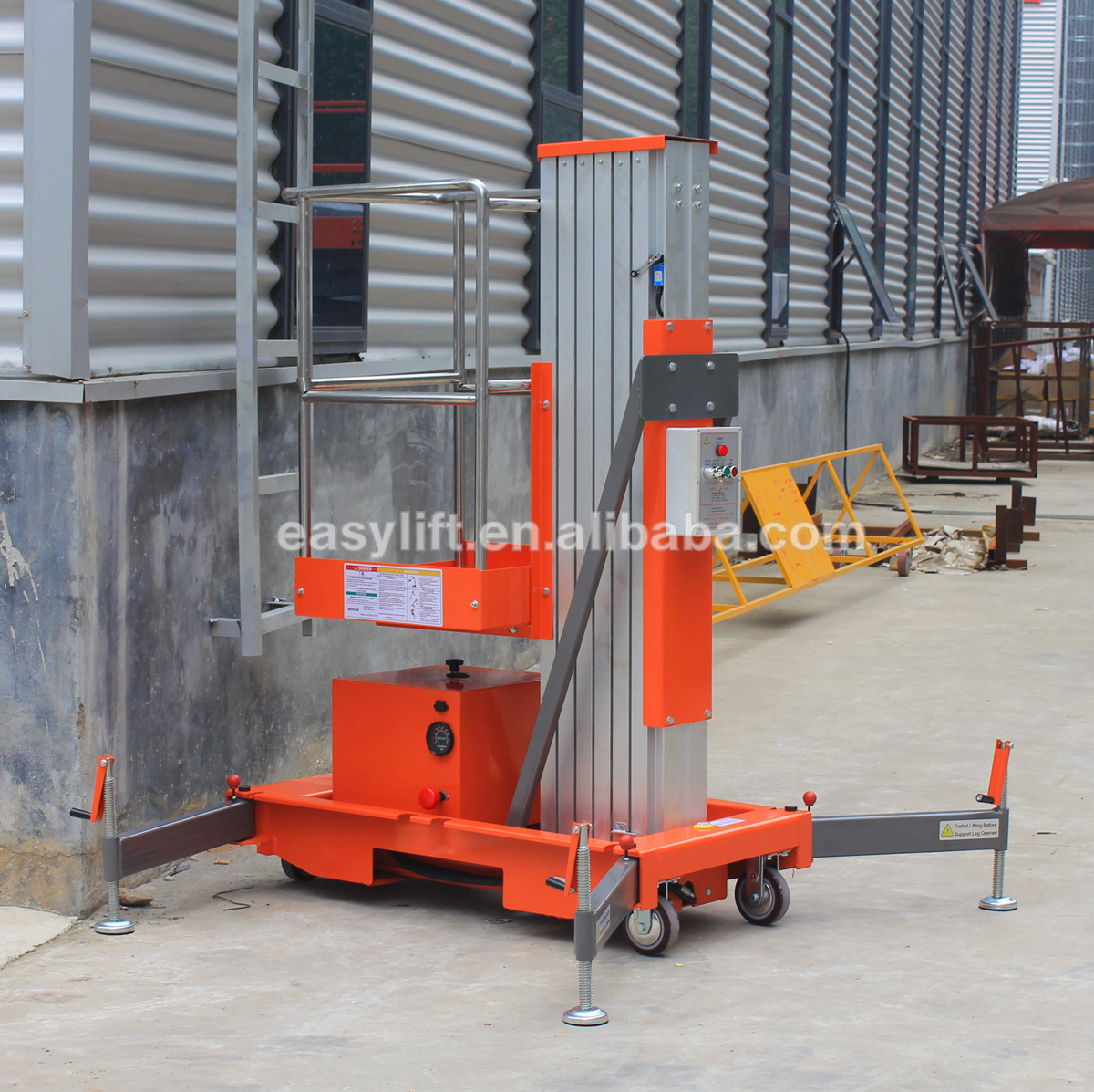 Lifter mobile man lift 6-10M lifter machine single man lift aluminum portable man lift elevator