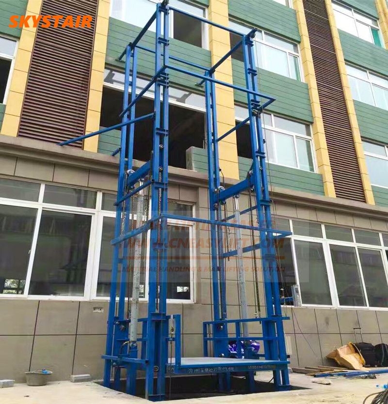 goods cage lift small freight elevator hydraulic small goods lift goods elevator