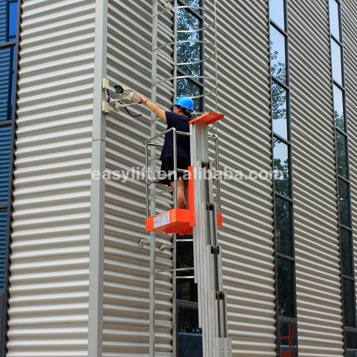 Lifter mobile man lift 6-10M lifter machine single man lift aluminum portable man lift elevator