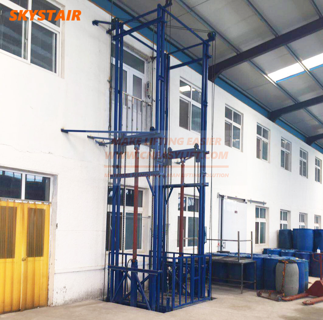 goods cage lift small freight elevator hydraulic small goods lift goods elevator