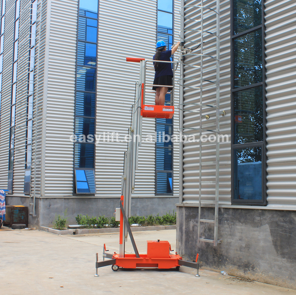 Lifter mobile man lift 6-10M lifter machine single man lift aluminum portable man lift elevator