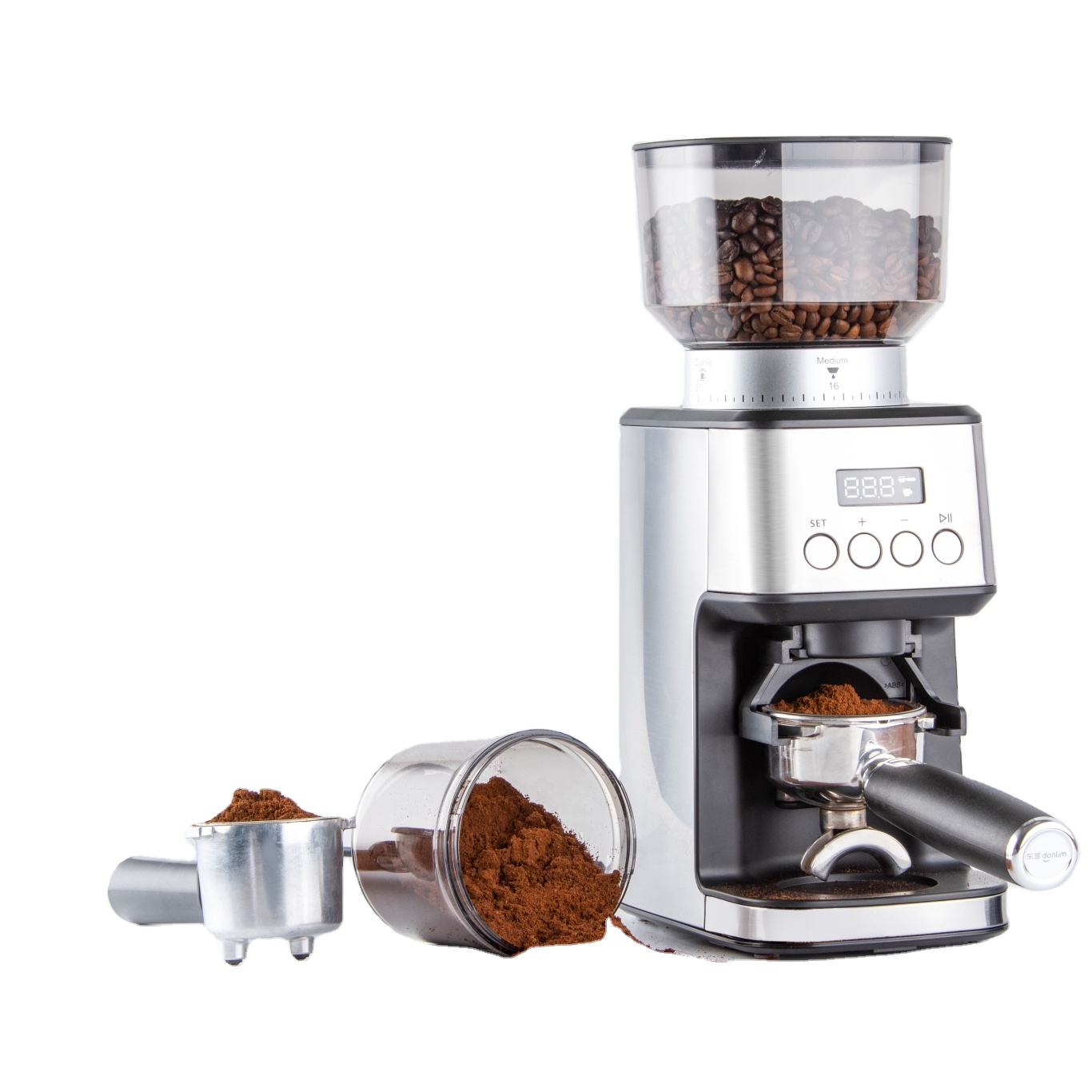 Electric coffee grinder for beans 31 settings coffee bean grinder home office use espresso grinder with conical burr