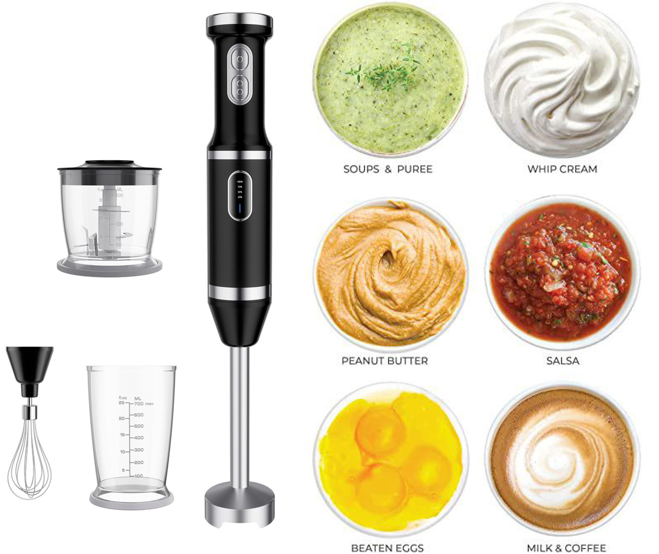 wireless vegetable chopper hand blender