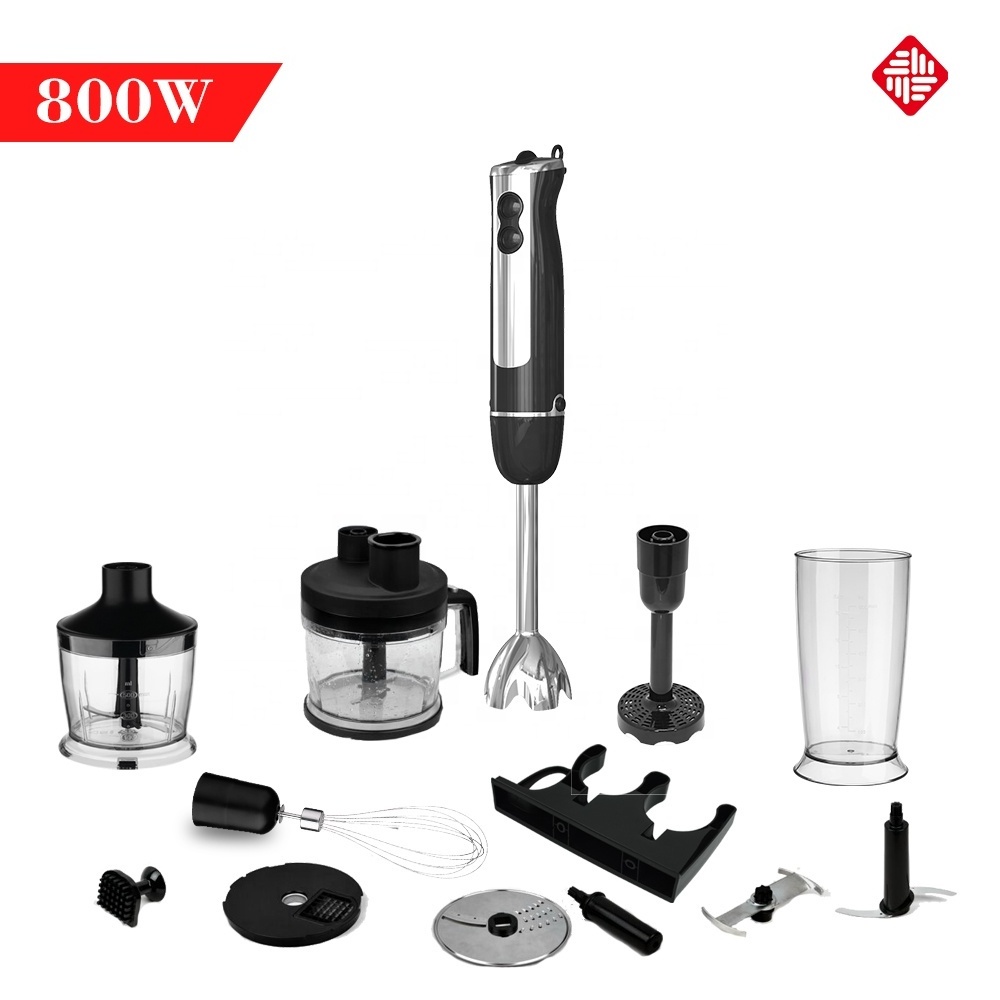 New 2023 800W innovative electrical Plastic hand blender with 600ml beaker