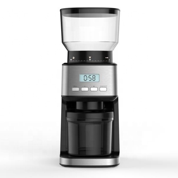 Electric Conical coffee grinder 31 grind settings 150W powerful DC motor for coarse espresso Turkish fine