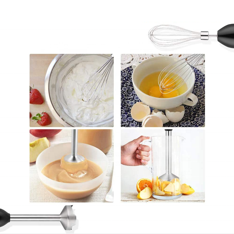 New Design manual blender hand vegetable chopper electric portable hand mini electric juicer blender stick mixer 4 in 1