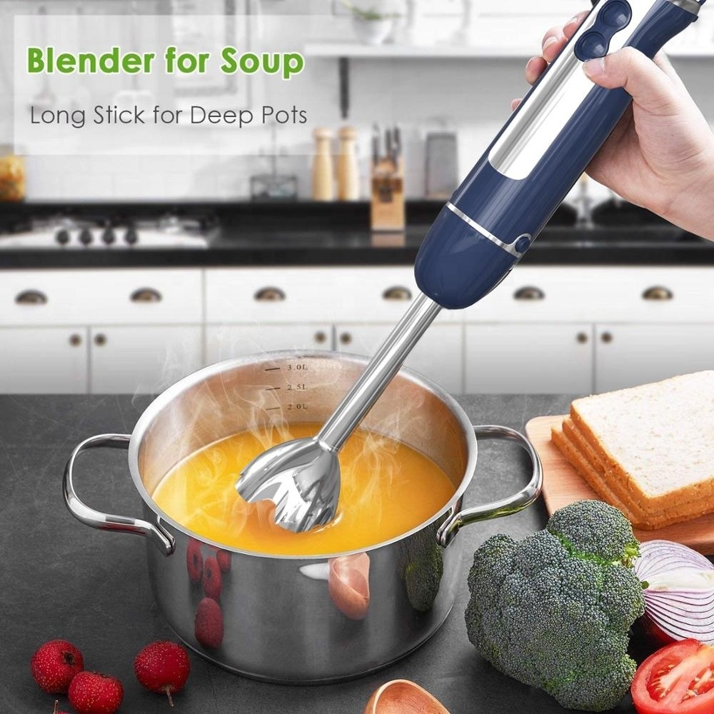 New 2023 800W innovative electrical Plastic hand blender with 600ml beaker