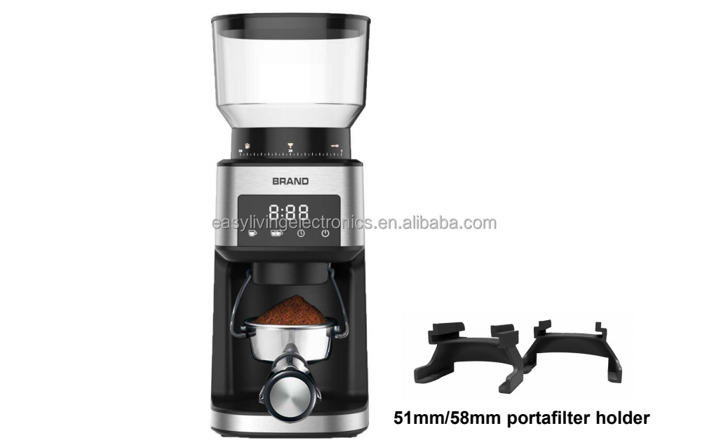 1/6 2022 Most Popular Household Espresso Coffee grinder S/S 64mm burr Small Coffee Grinder DF64 coffee