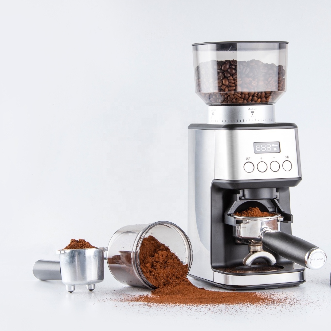 Espresso coffee grinder stainless steel blade electric coffee bean grinder large stainless steel industrial grinder