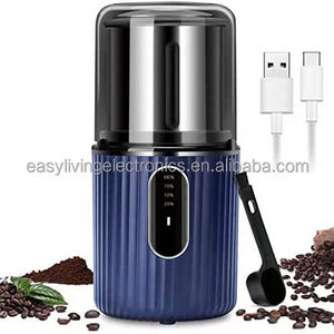 One Touch Start Auto Coffee Grinder for Coffee Beans and Spice Portable Battery Operated Coffee Grinder