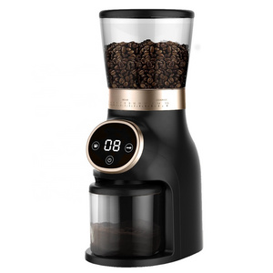 Small Grinding Coffee Grinder Burr 16 Adjustable Setting Espresso Coffee Burr Grinder