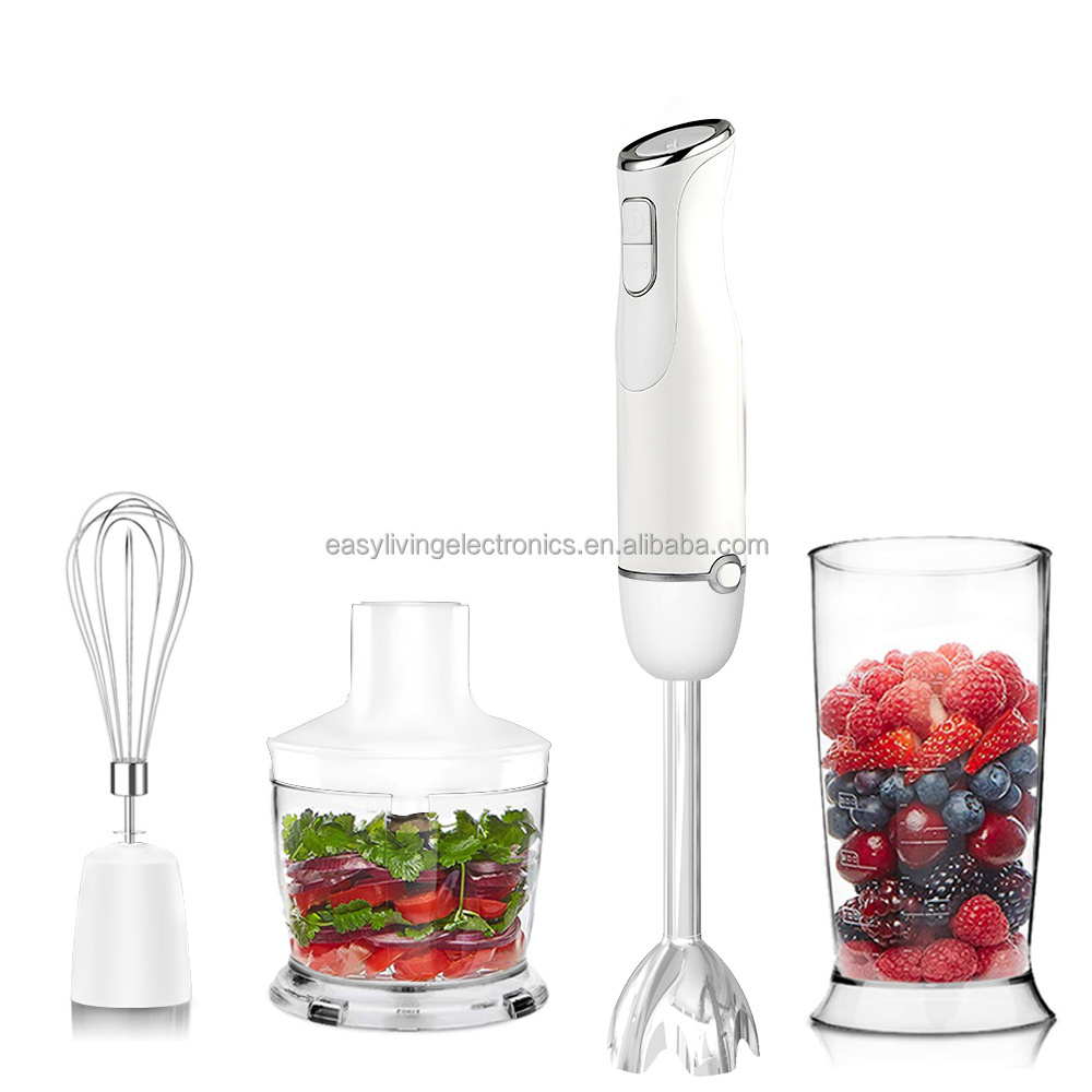 New Design manual blender hand vegetable chopper electric portable hand mini electric juicer blender stick mixer 4 in 1