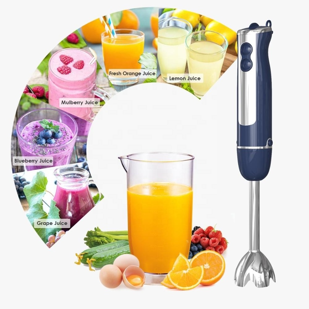 New 2023 800W innovative electrical Plastic hand blender with 600ml beaker