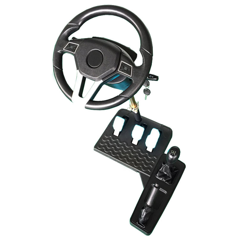 Left hand portable car driving simulator