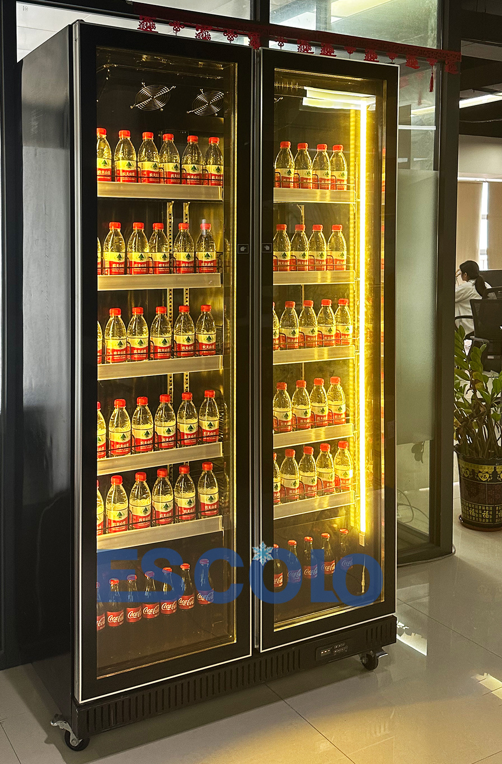 New Arrival Drink Beverage Fridge Upright Refrigerator With Lock